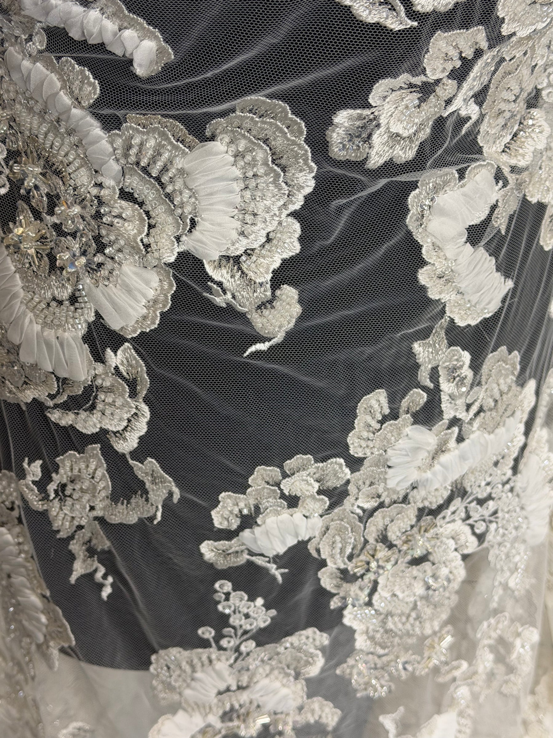 Ivory Beaded Lace - Masuka
