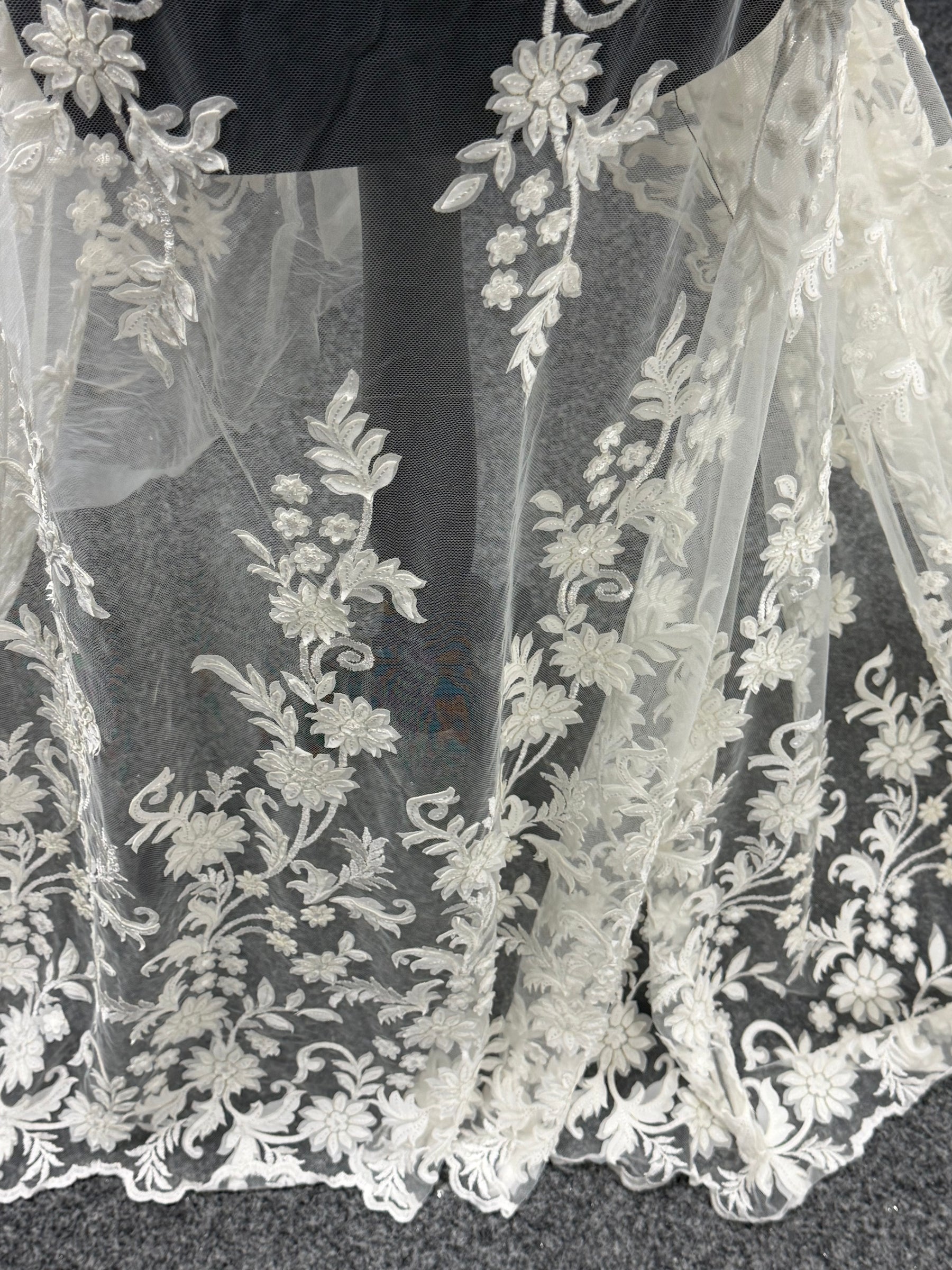 Ivory Embroidery Lace - EB5036