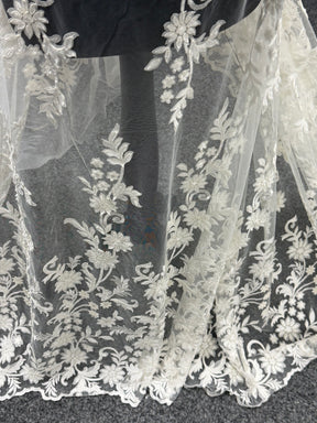 Ivory Embroidery Lace - EB5036