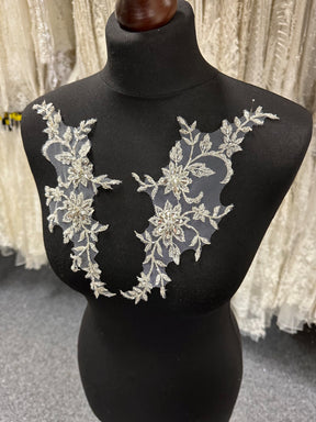 Crystal and Sequin Embellished Appliques - AP 8270 (CF)