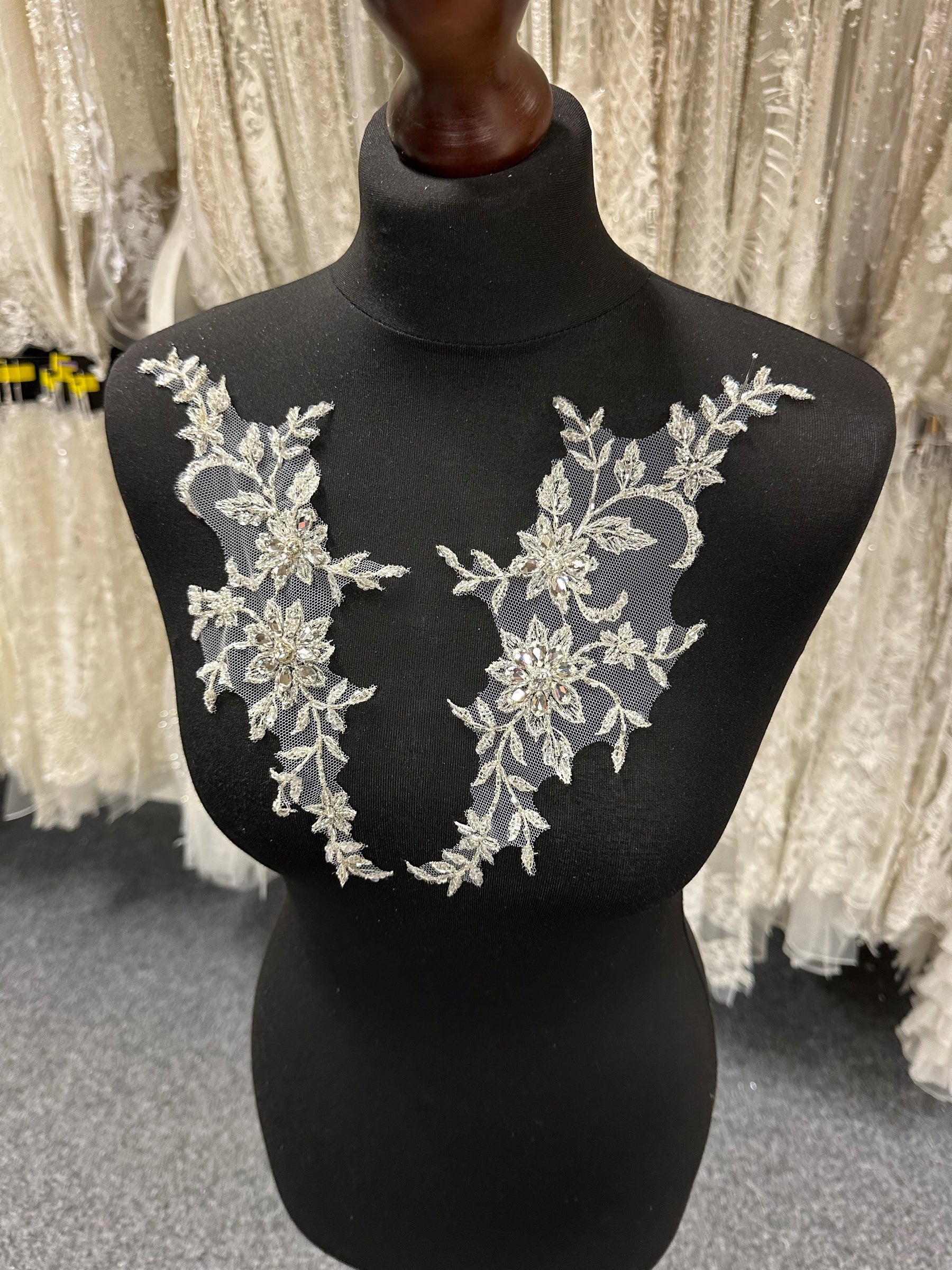 Crystal and Sequin Embellished Appliques - AP 8270 (CF)