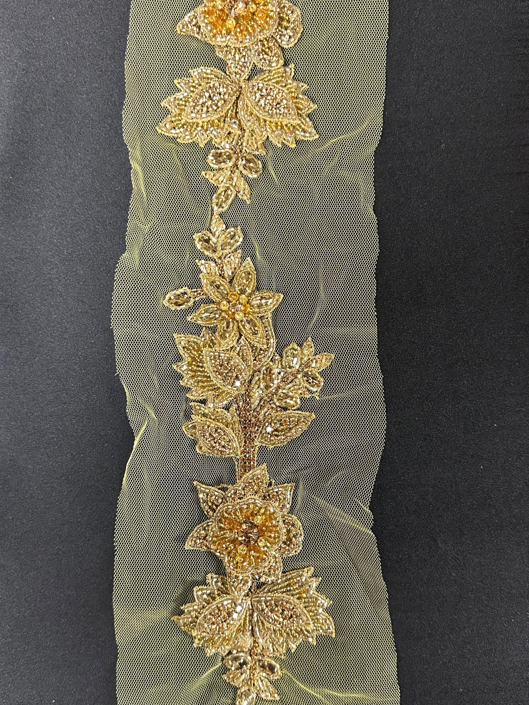 Crystal Dress Trim - Gravity (Gold) Crystal Dress Trim - Gravity (Gold)