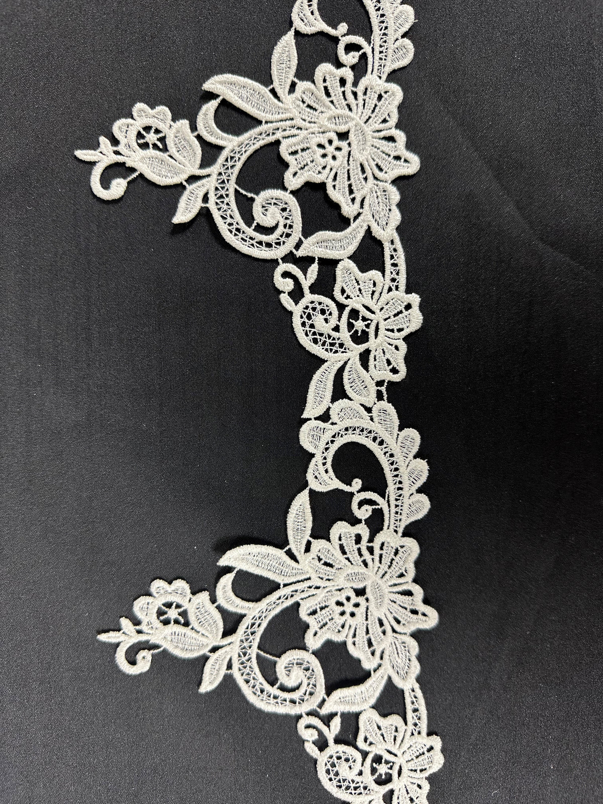 Ivory Guipure Lace Trim - Acute