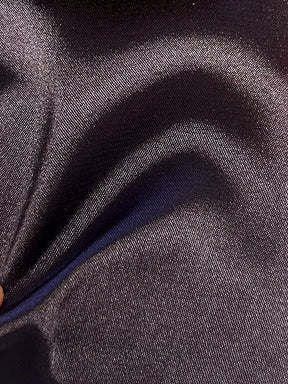 Aubergine Polyester Stretch Satin - Empathy