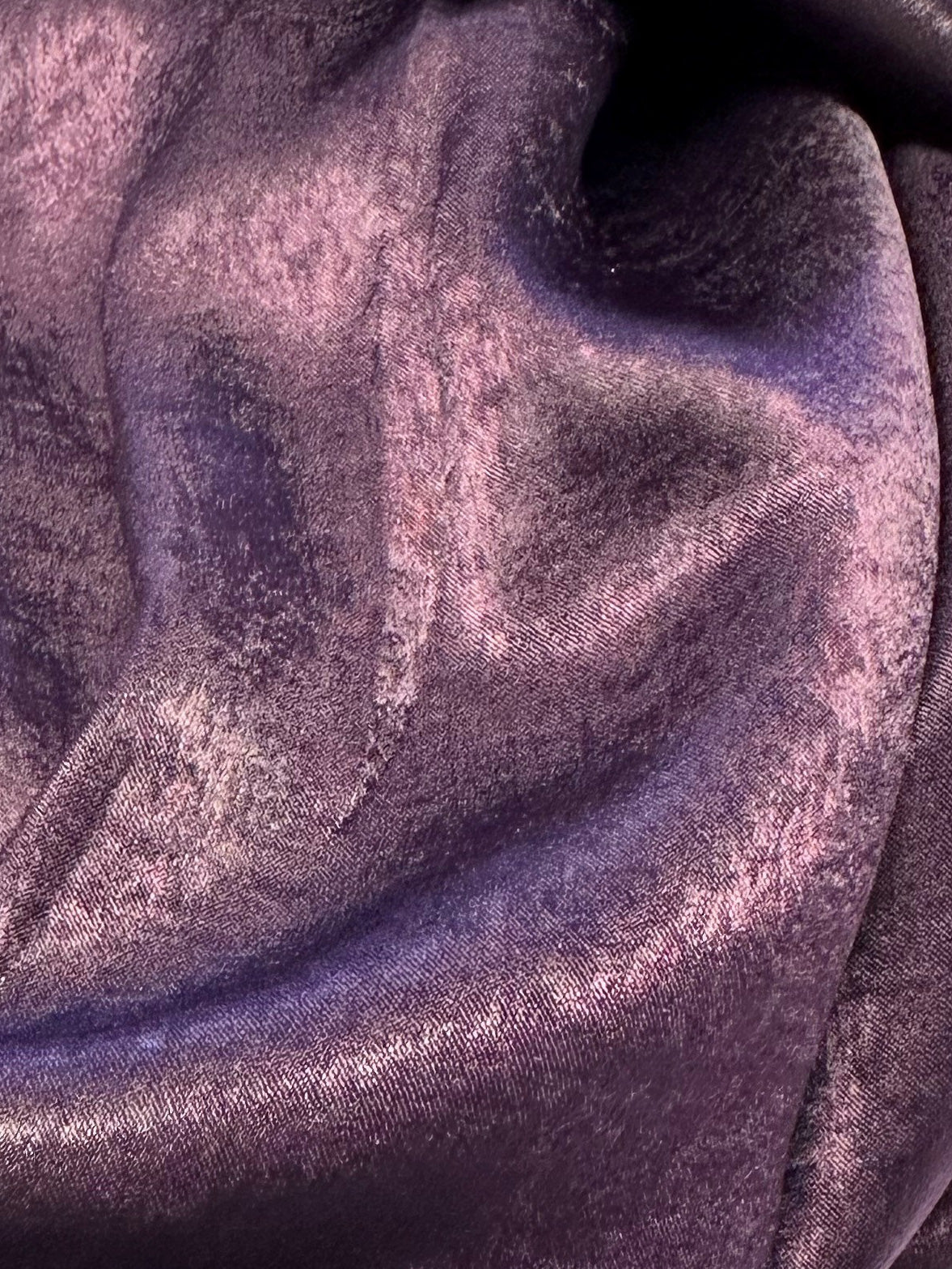 Aubergine Polyester Satin - Purpose