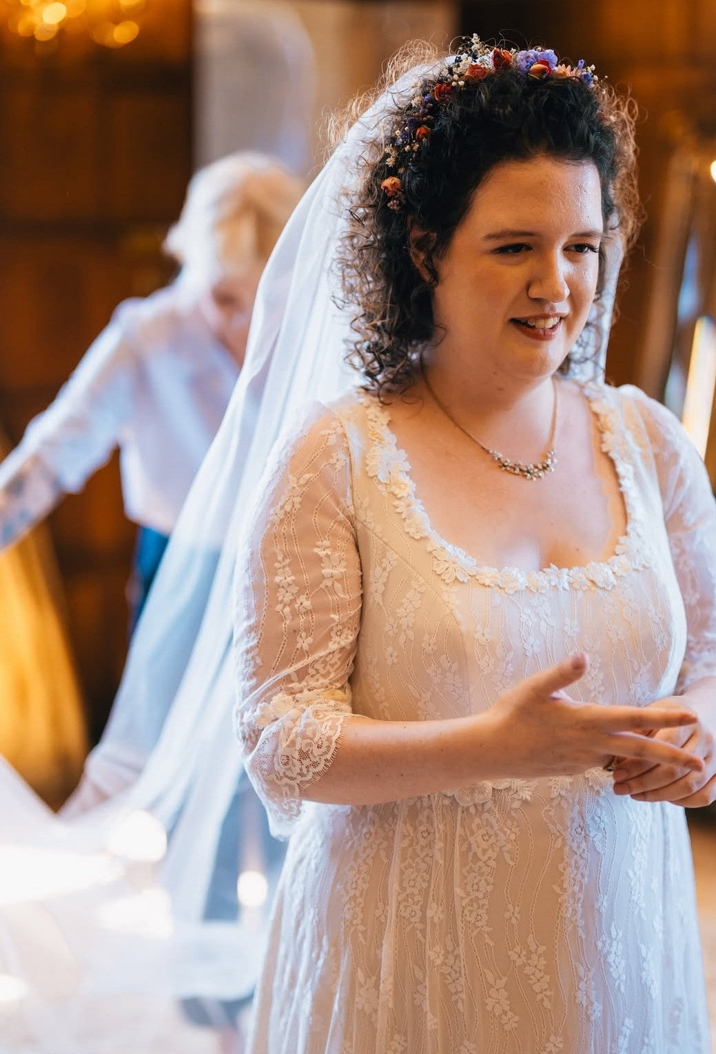 Ivory Raschel Lace - Avery