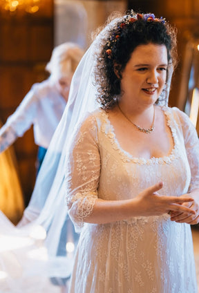 Ivory Raschel Lace - Avery