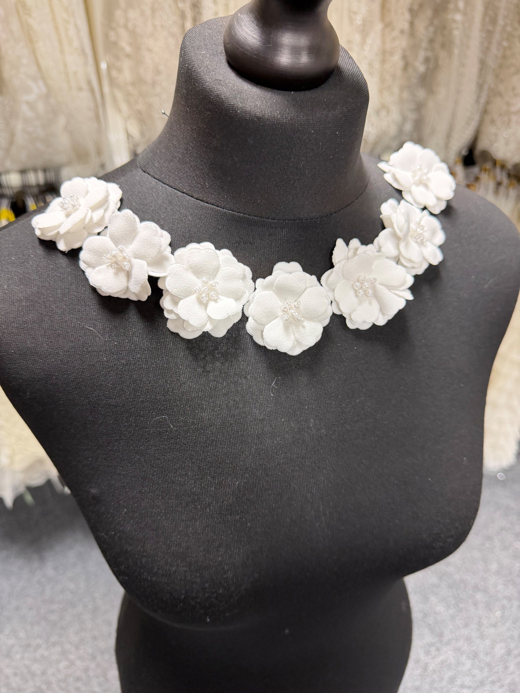 Ivory Flower Applique - Avon Small