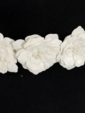 Ivory Flower Applique - Avon Large