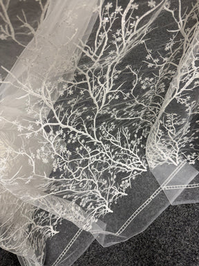 Ivory Sequin Embroidery Lace - EB3043