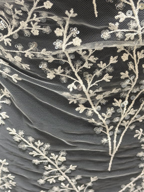 Ivory Sequin Lace - EB3065