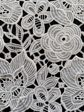 Ivory Stretch Guipure Lace - LB2015