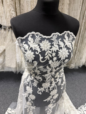 Ivory Embroidery Lace - EB5036