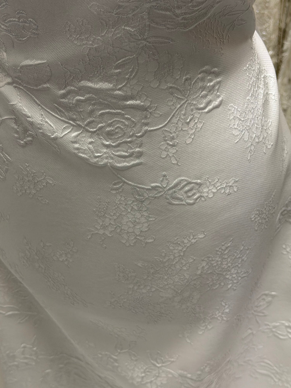 Ivory Italian Silk Blend Brocade - BR1012