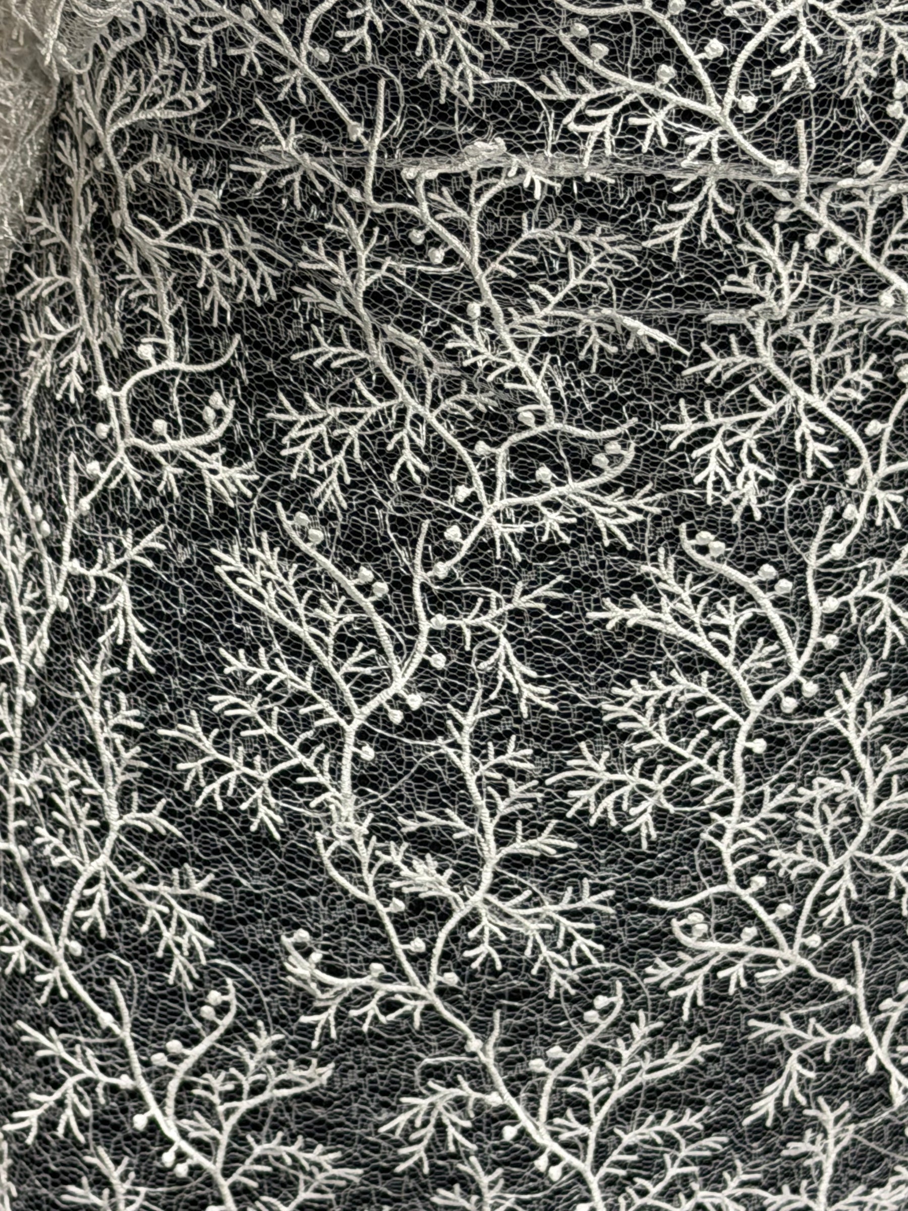Ivory Embroidery Lace - EB5054