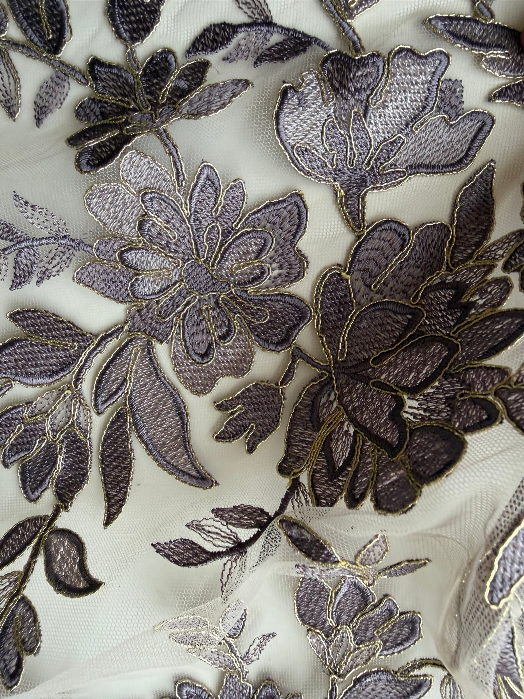 Lavender Lace with Gold Cording - Kylar