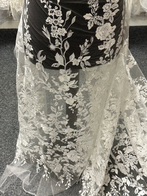 Ivory Sequin Embroidery Lace - Lucien