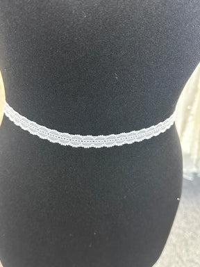 White Lace Trim - Chestnut