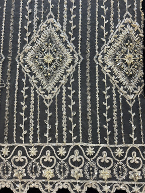 Ivory Beaded Lace - Barbara