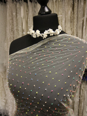 Nude Embellished Tulle - Clarette