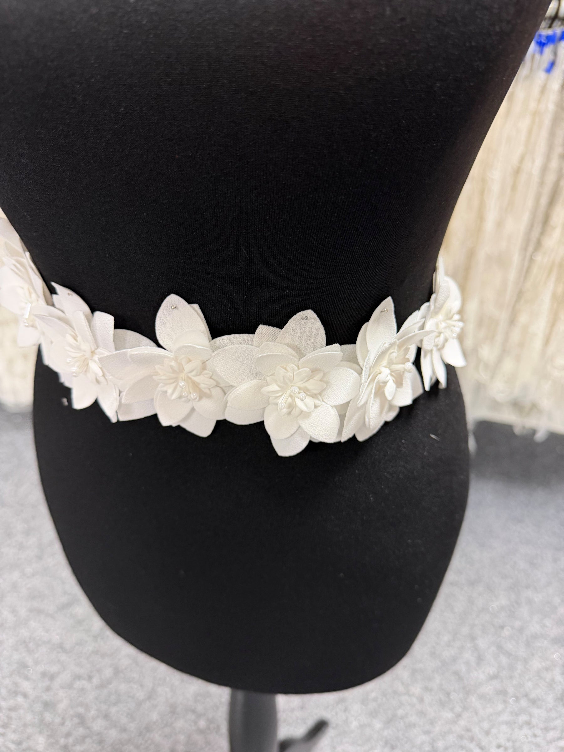 Ivory Flower Applique - Bedford (Small)
