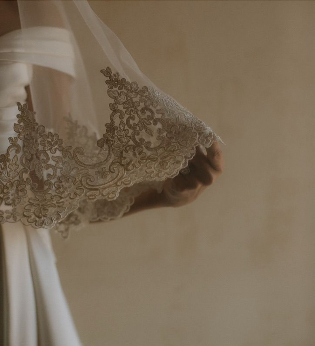 Ivory Corded Lace Trim - Belinda