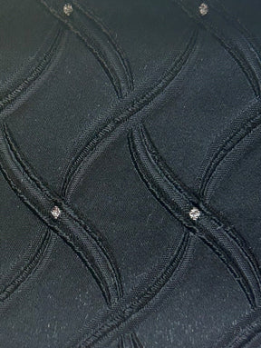 Black Waistcoat Fabric - Copenhagen