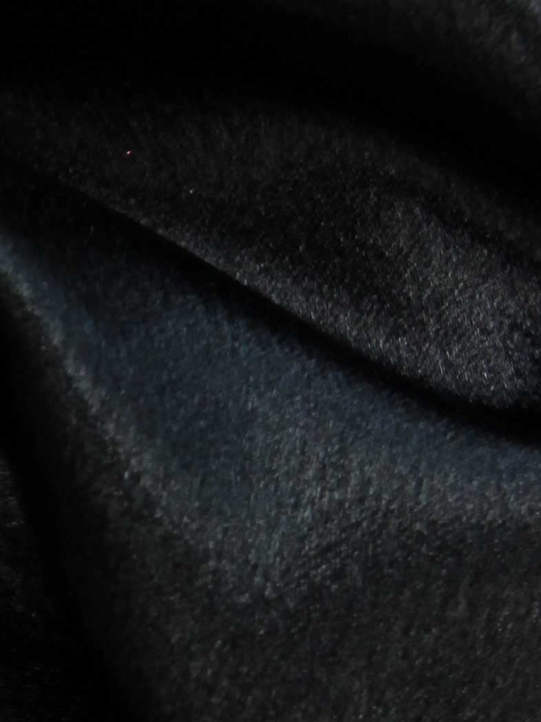 Black Polyester Crepe Back Satin - Desire