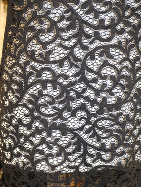 Black Corded Lace - Alexis