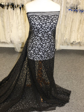 Black Corded Lace - Alexis