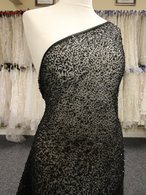 Black Sequin Lace - Bellamy