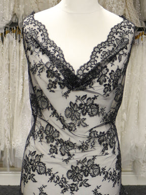 Black Raschel Lace - Jayne