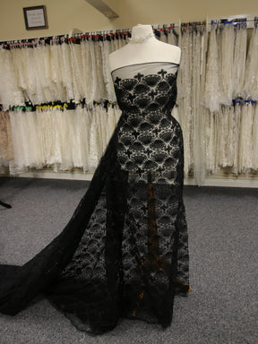 Black Embroidery Lace - Rivka