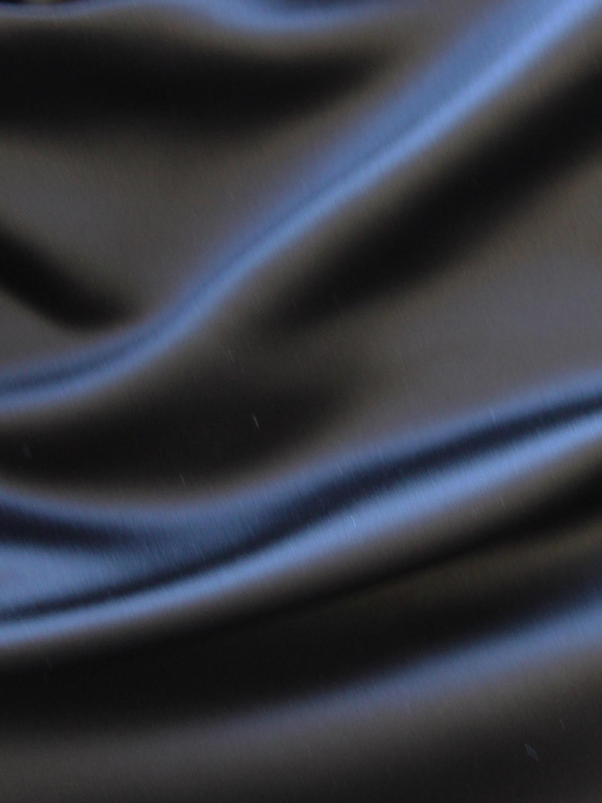 Black Polyester Satin - Majestic