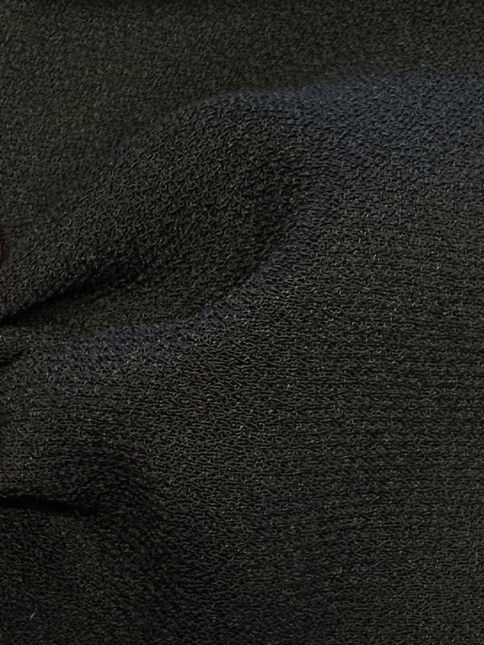 Black Polyester Satin Backed Crepe - Nepal