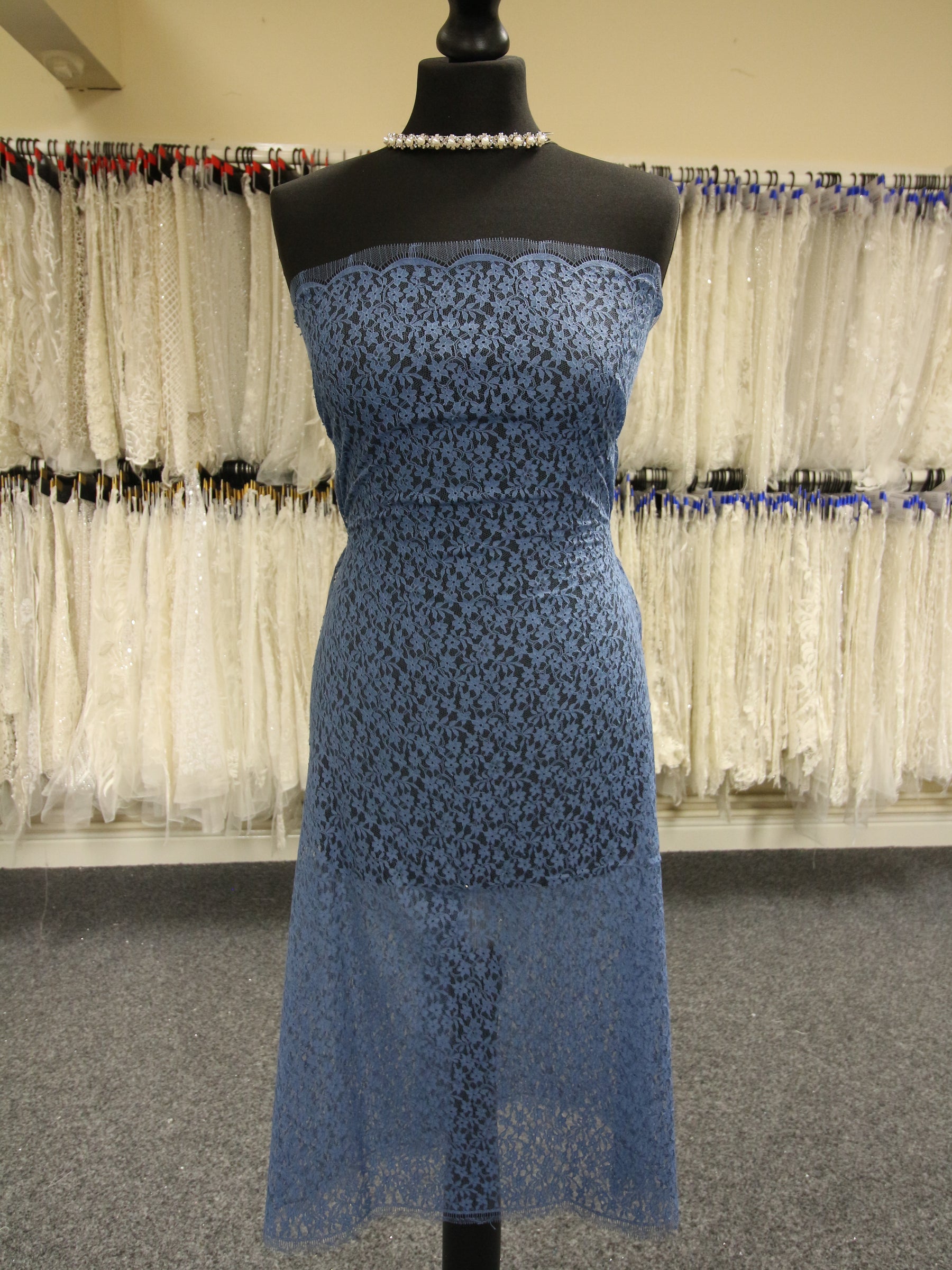 Blue Chantilly Lace - Solange Blue Chantilly Lace - Solange