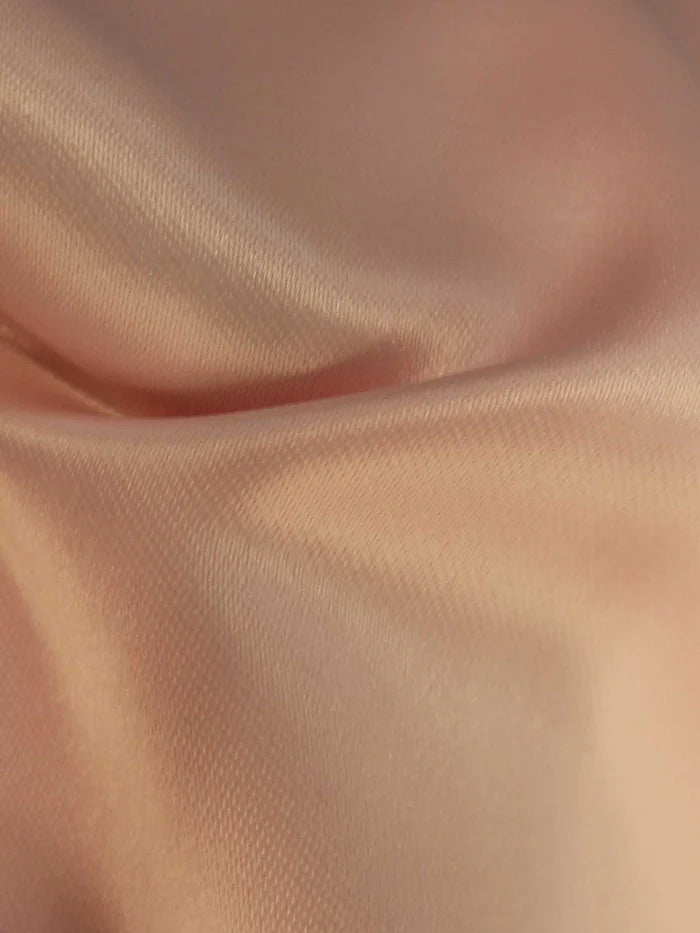 Blush Pink Polyester Satin - Contessa