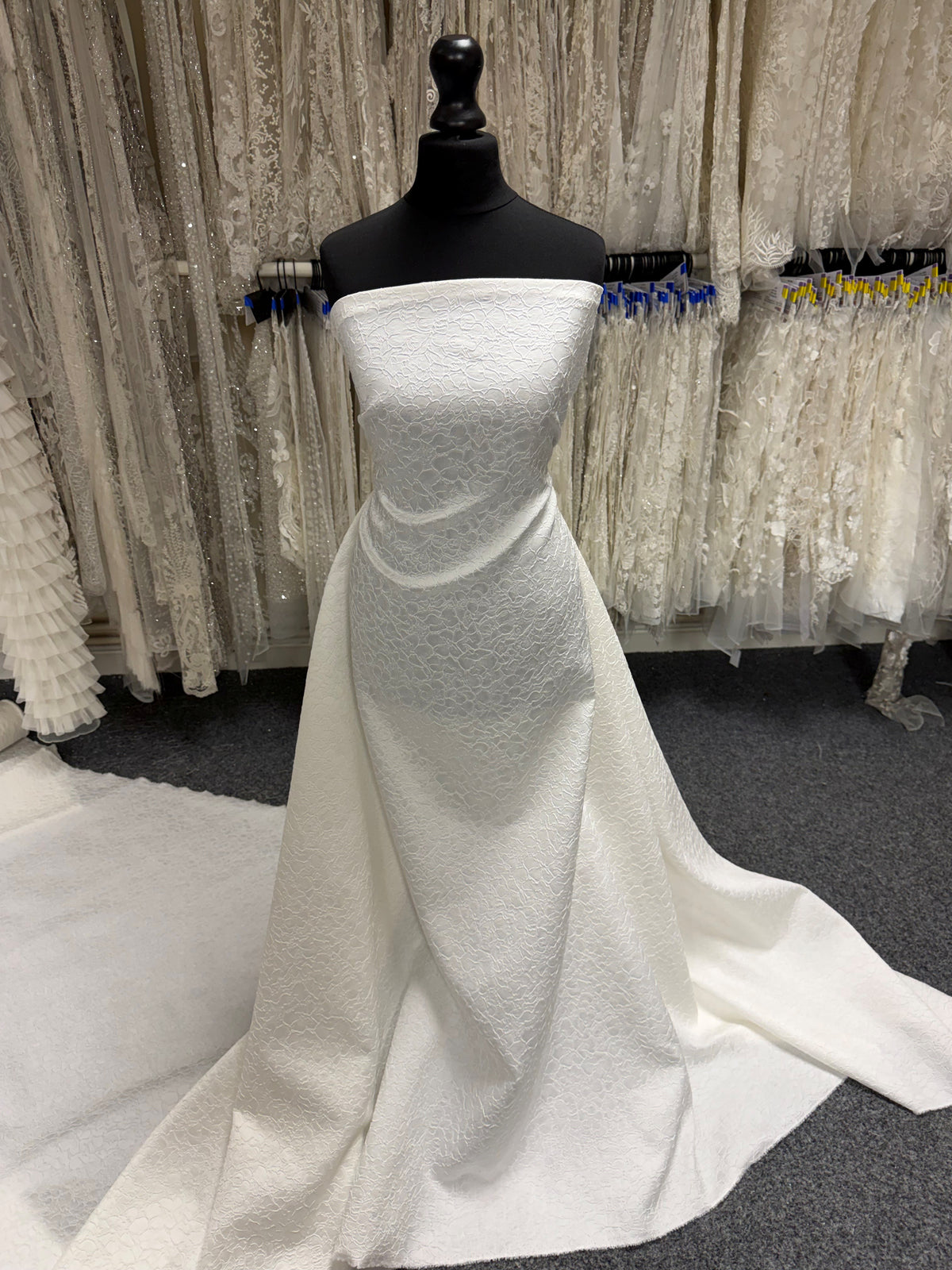 Ivory Italian Silk Blend Brocade - BR1015