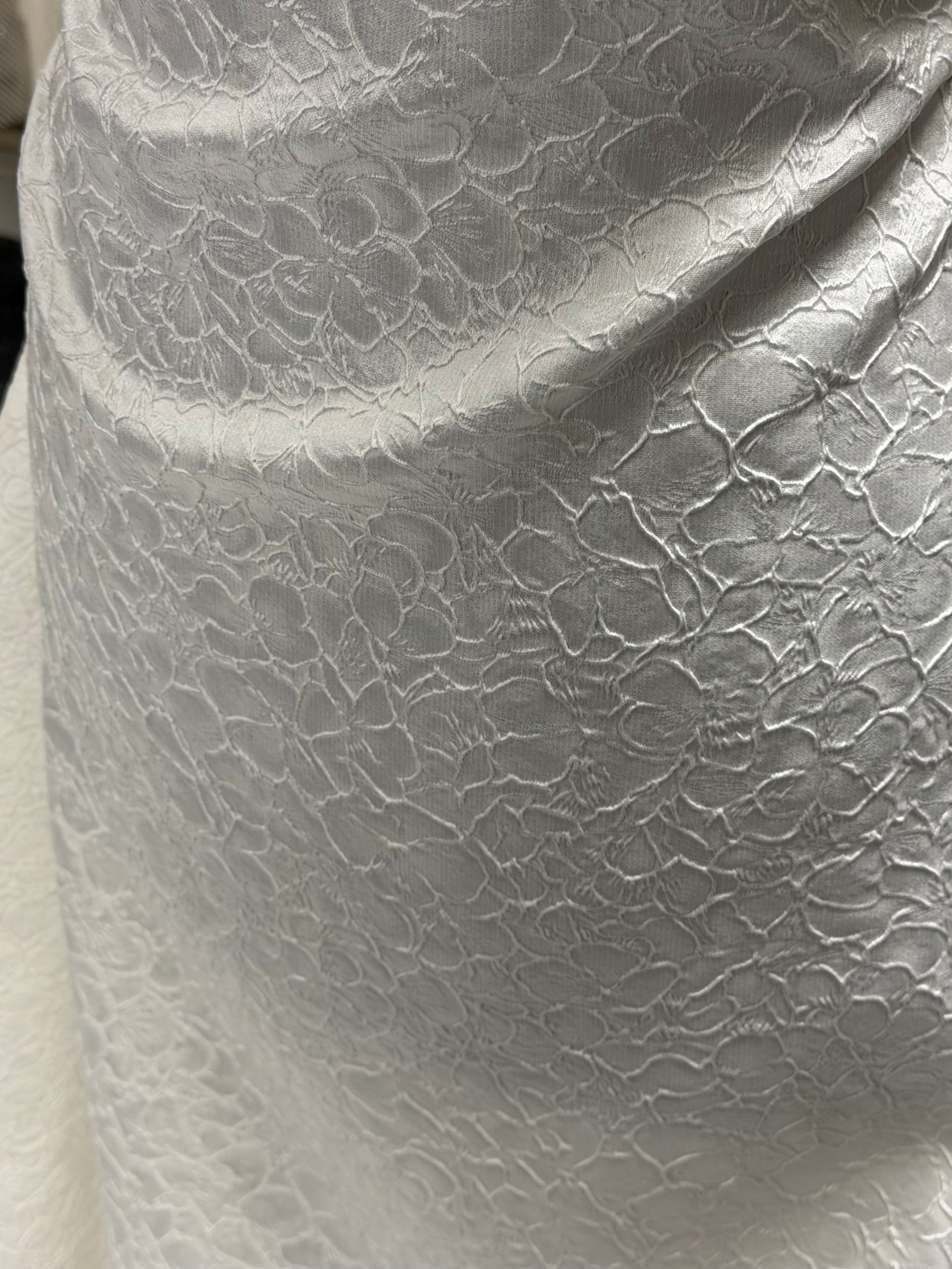 Ivory Italian Silk Blend Brocade - BR1015