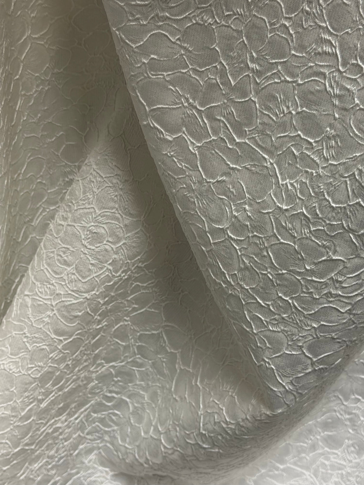 Ivory Italian Silk Blend Brocade - BR1015