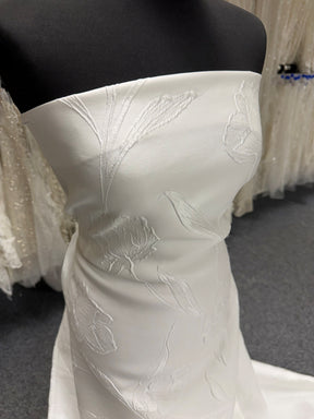 Ivory Italian Silk Blend Brocade - BR1020
