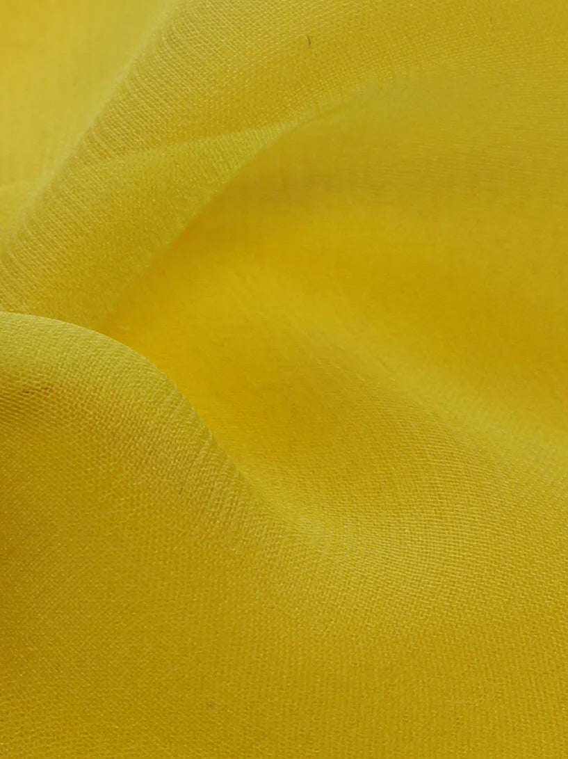Bright Yellow Silk Chiffon - Tempest