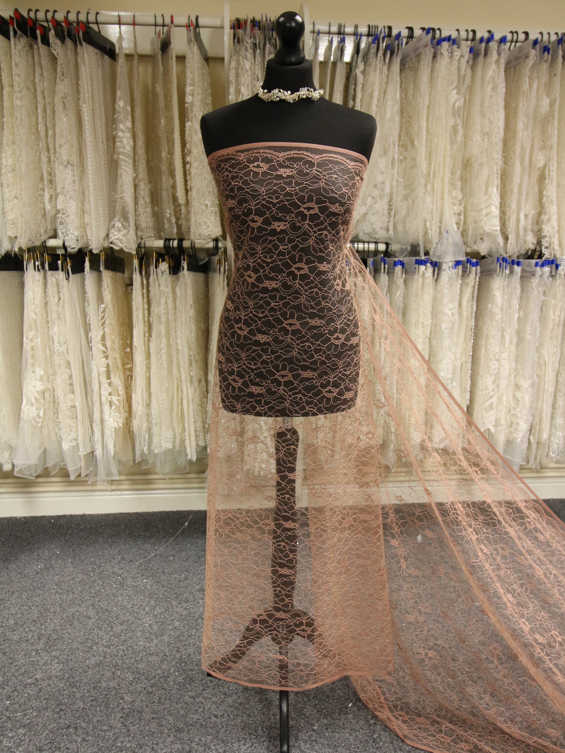 Brown Corded Lace - Leanne