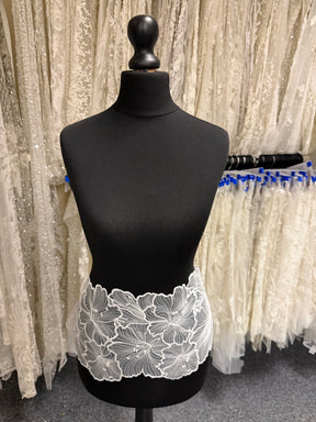 Ivory French Embroidered Trim - Monique