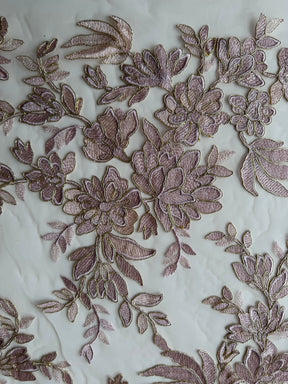 Dusky Pink Lace with Gold Cording - Kylar