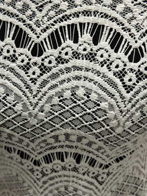 Ivory Raschel Lace  - Cabacka