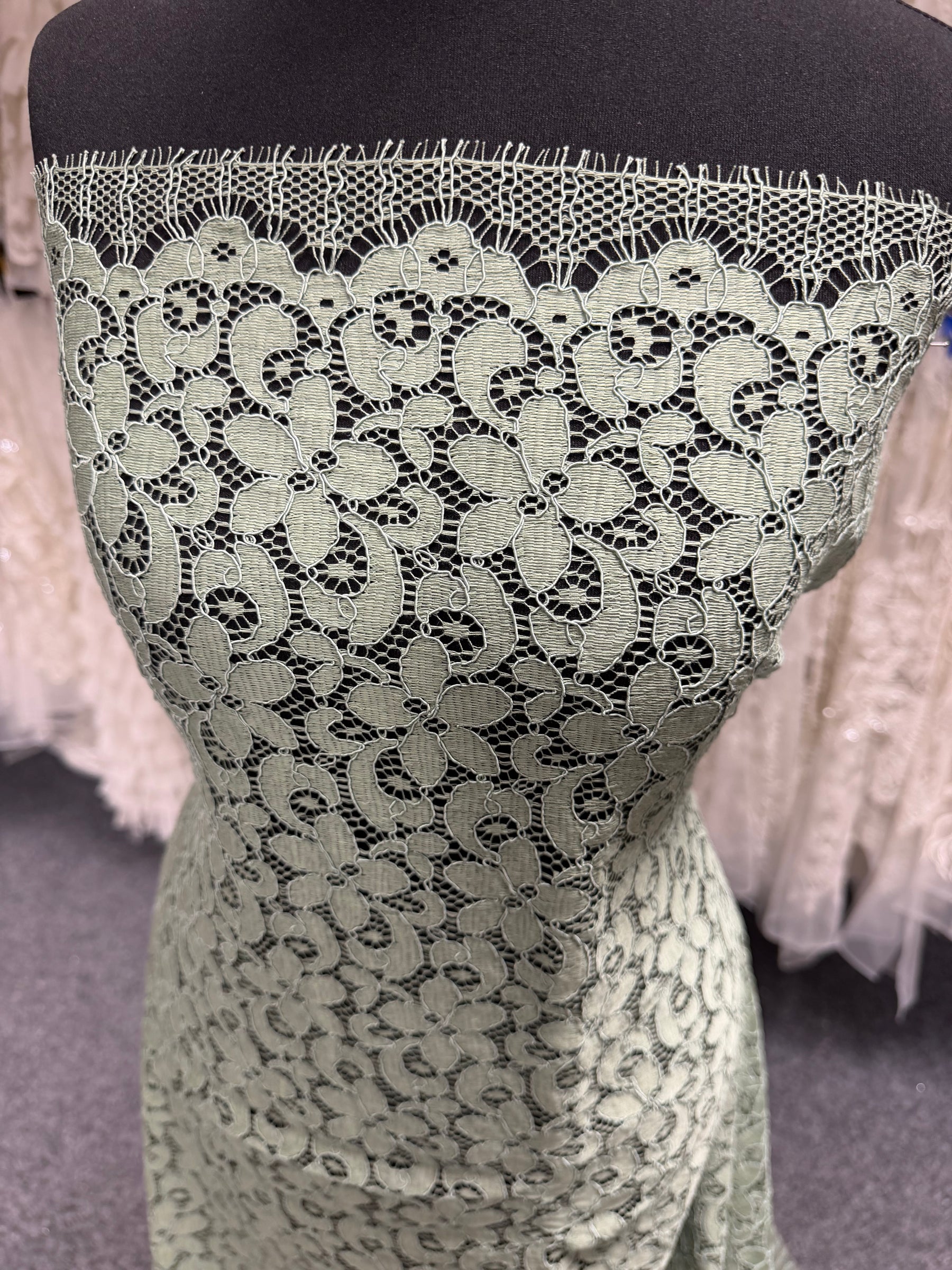 Peridot Green Corded French Lace - LA4008