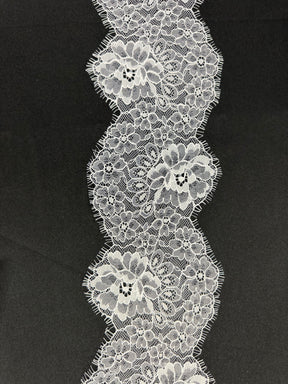 White Raschel Lace Trim - T645