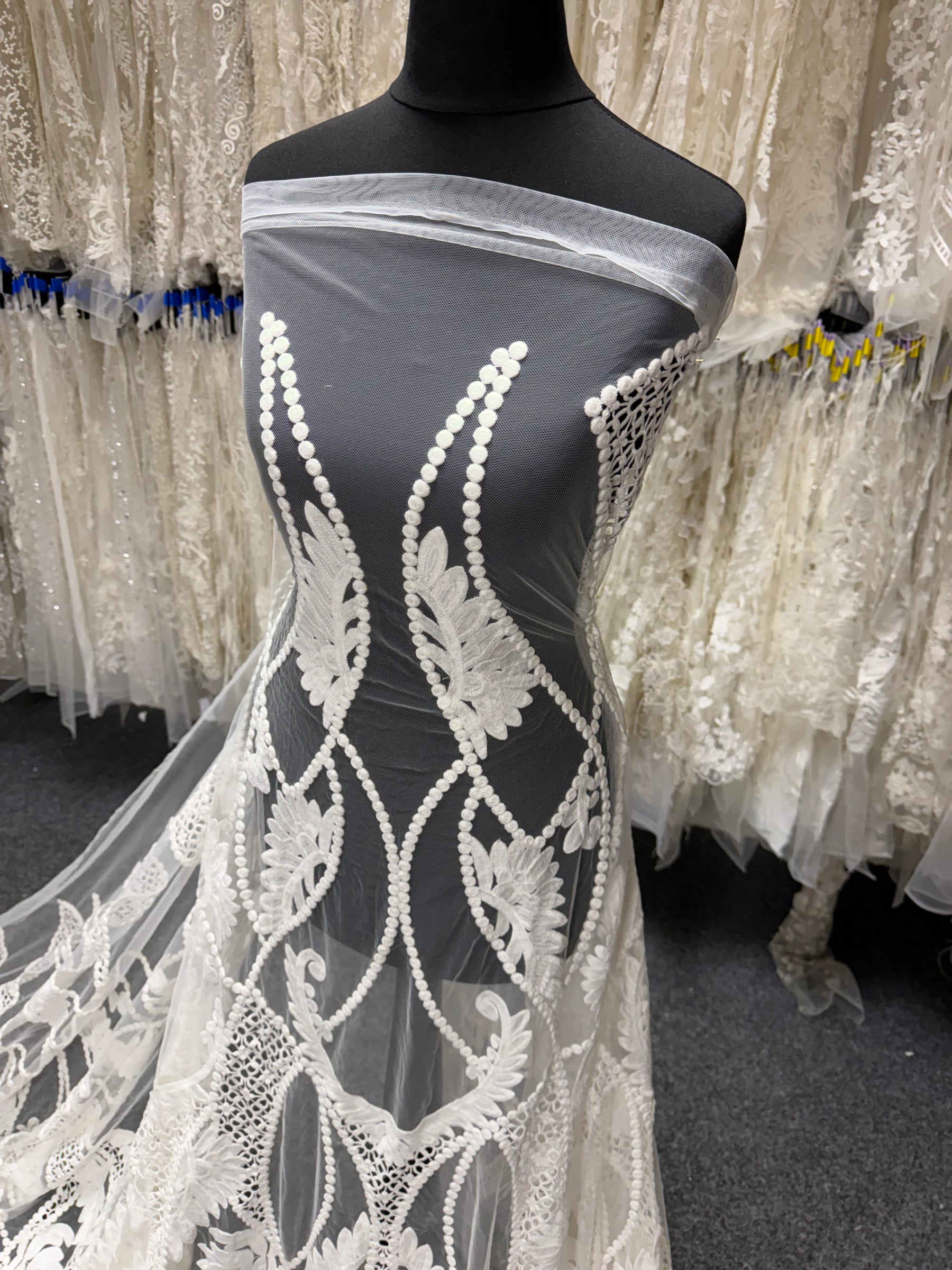 Ivory Embroidery Lace - EB5035