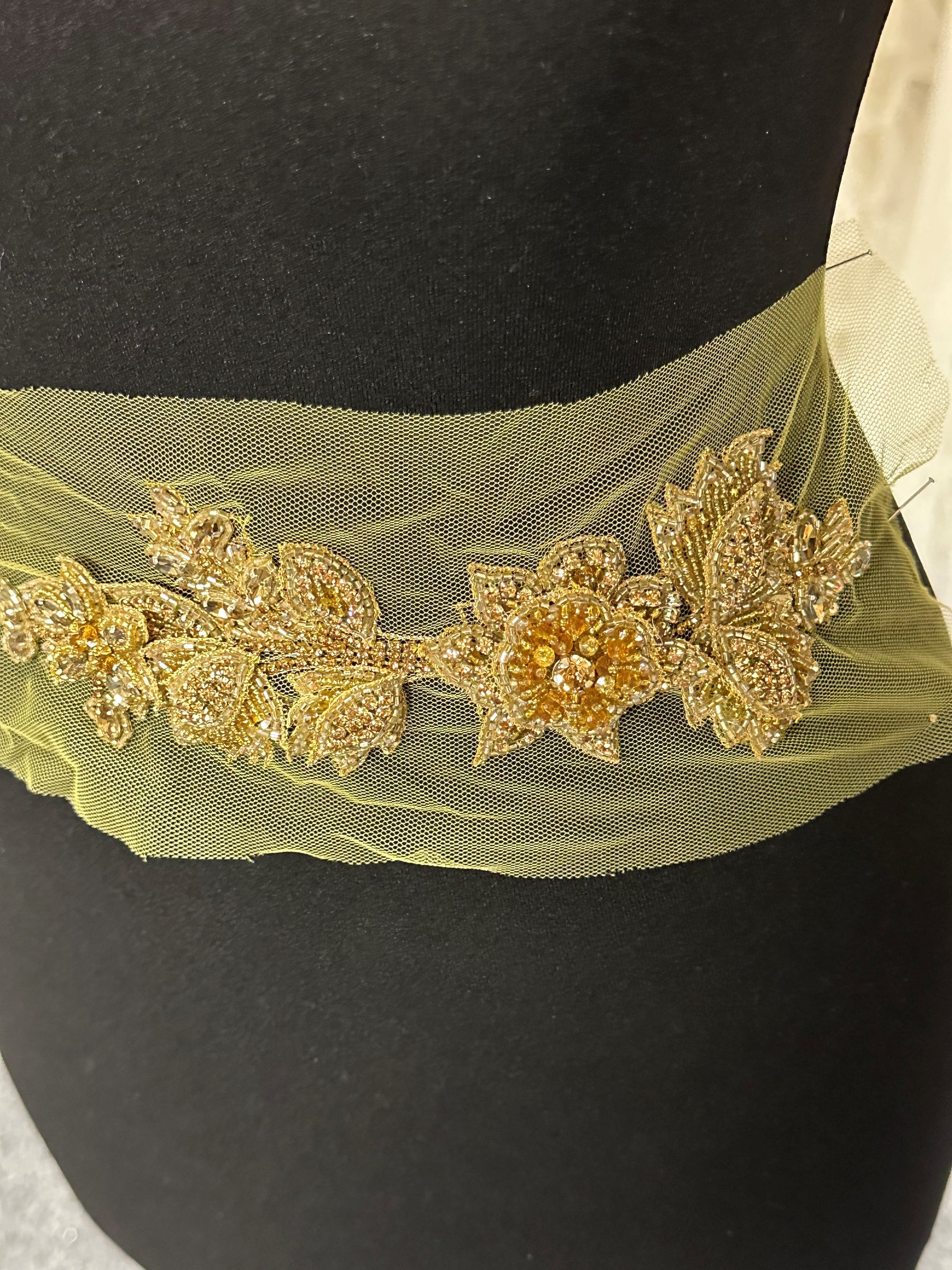 Crystal Dress Trim - Gravity (Gold) Crystal Dress Trim - Gravity (Gold)
